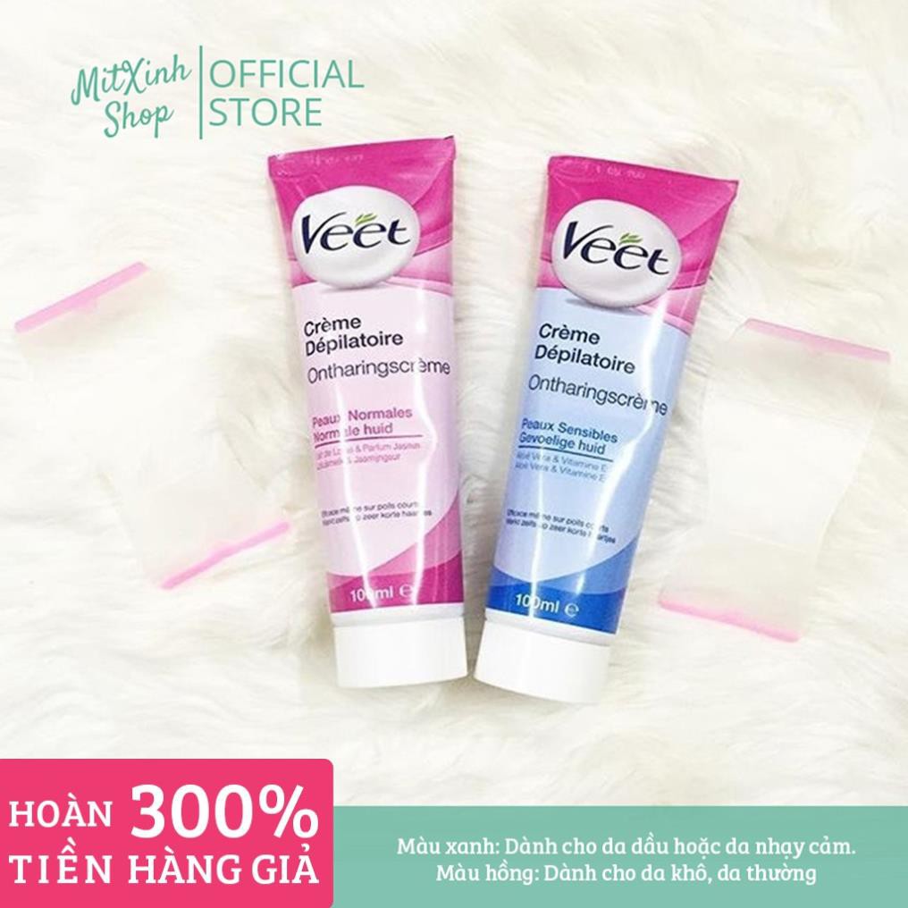 Kem Tẩy Lông Veet 100ml cho da thường và da siêu nhạy cảm - Cam kết hàng chính hãng