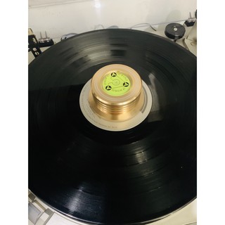 Cục chặn đĩa than LP Phono vinyl Turntable Chất liệu nhôm đúc cân bằng hỗ trợ giảm rung cân bằng tĩnh cho mâm Màu Vàng