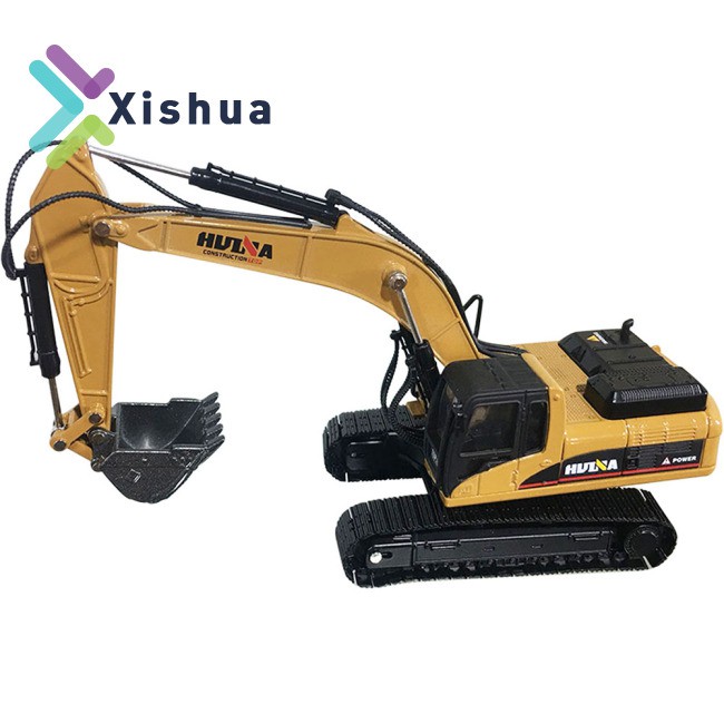 RU Static Model Of HuiNa 1710-2 1:50 Full Alloy Excavator control excavator toy controller forklift toys Mini Car