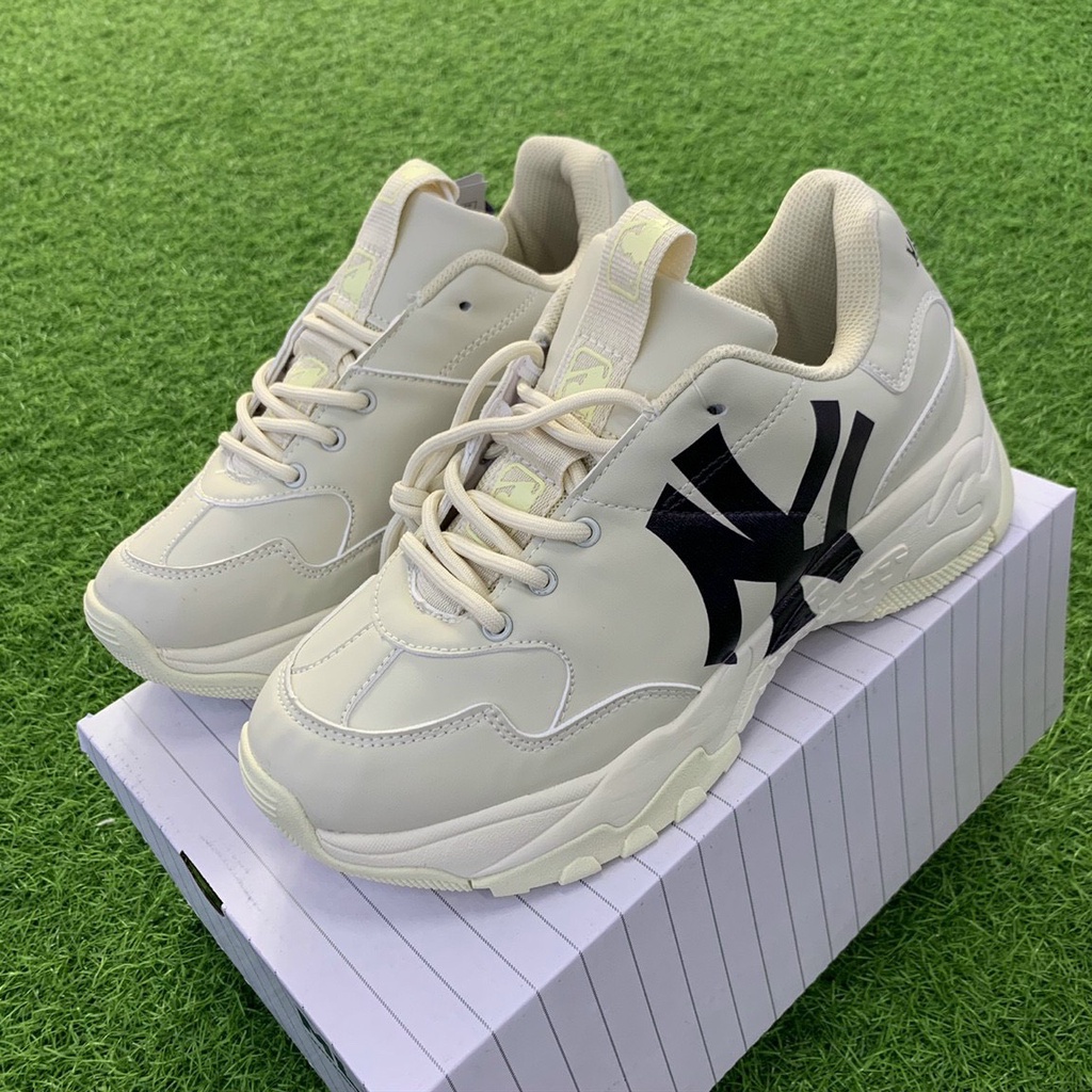 Giày sneaker NY chữ đen bản Trung hàng chuẩn 11, full size nam nữ ( đầy đủ phụ kiện , túi sách )