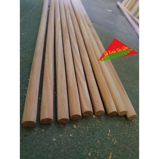 Thanh gỗ thông tròn phi 1cm, dài 50cm dùng trang trí, làm decorde, macrame, chế đồ
