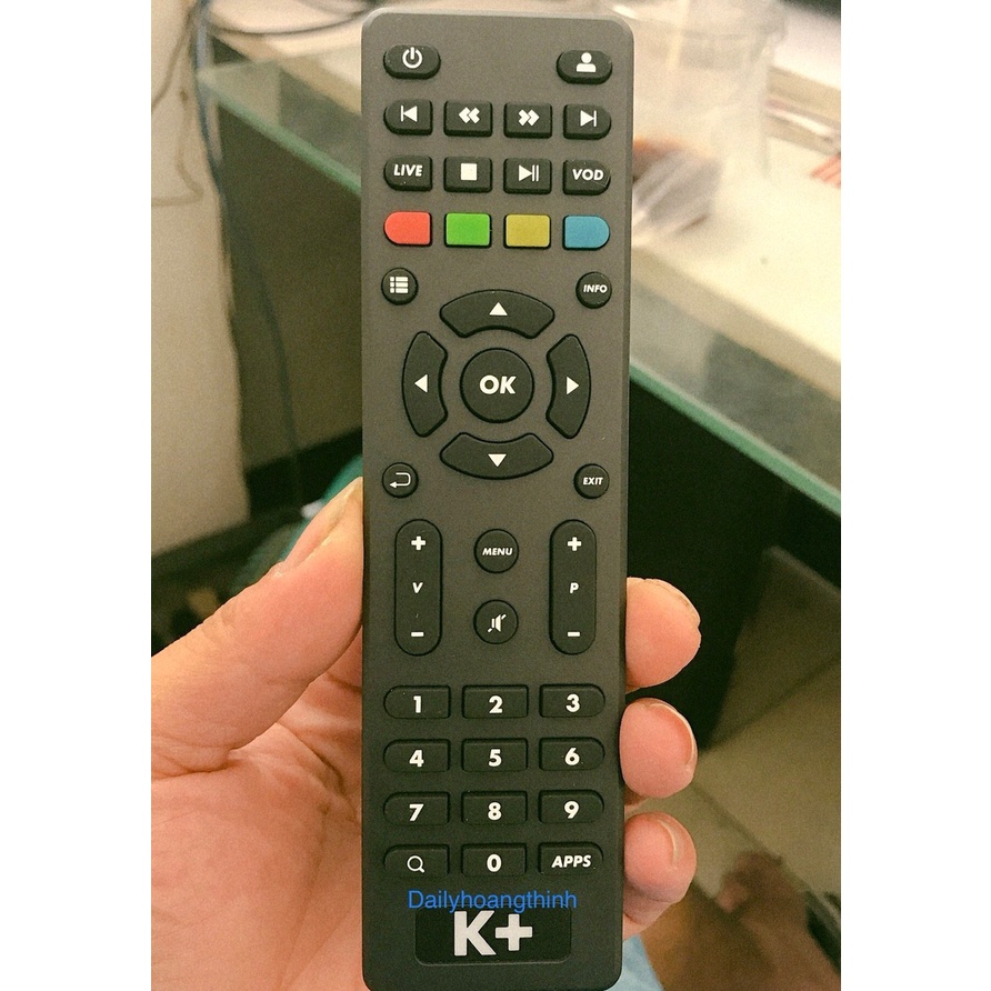 Điều khiển K+ TV BOX, Remote Tivi Box k+ HD - Sử dụng cho đầu Box K+, hàng zin Chính Hãng từ K+
