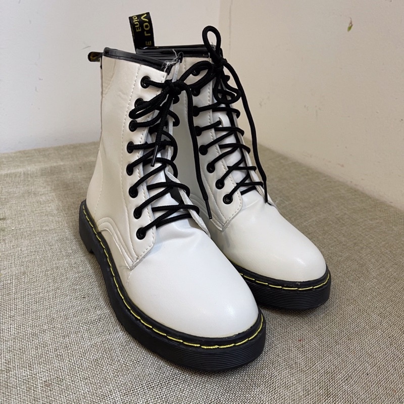 [ XẢ KHO ] boot trắng buộc dây