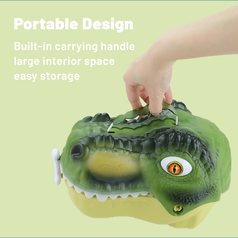 Đồ chơi ZHAN QI TOYS mô hình và hộp đựng các loài khủng long cho bé trai bé gái