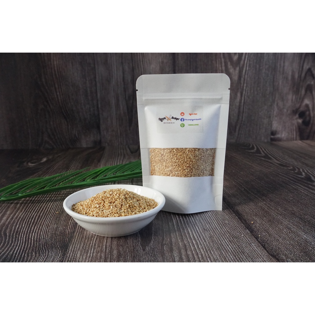 Hạt mè, vừng trắng 100g nguyên liệu làm bánh trung thu