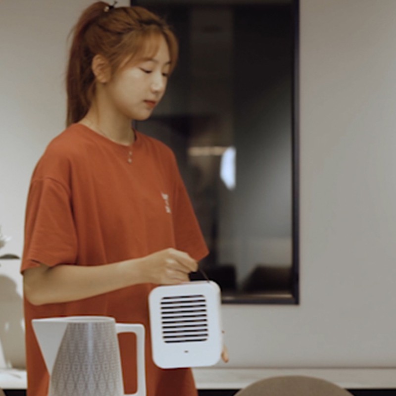 [2021] Quạt điều hòa mini xiaomi Micorohoo. Quạt hơi nước để bàn 500ml, pin sạc 4000mah dùng đến 9h | BigBuy360 - bigbuy360.vn