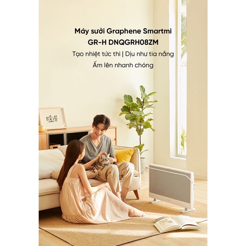 [Mã 151ELSALE hoàn 7% đơn 300K] Máy sưởi graphene Smartmi GR-H công suất 2200W Max