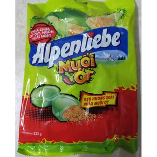 Kẹo Alpenliebe Huong Xoài Nhân muối ớt 223g 77Viên