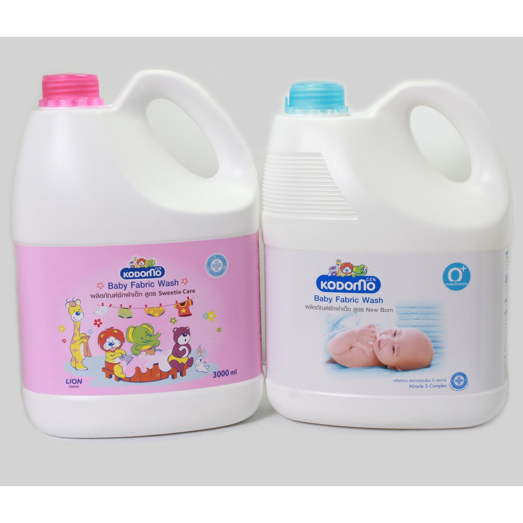 Nước giặt xả Thái Lan Kodomo Baby Fabric Wash 3000ml 8850002806153, 8850002003217