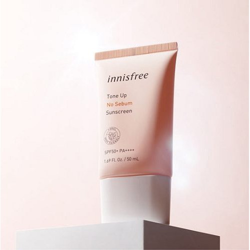 Kem Chống Nắng Innisfree Nâng Tone Kiềm Dầu Tone Up No Sebum Sunscreen SPF50 PA+++ Innisfree (50ml) - Khongcoson