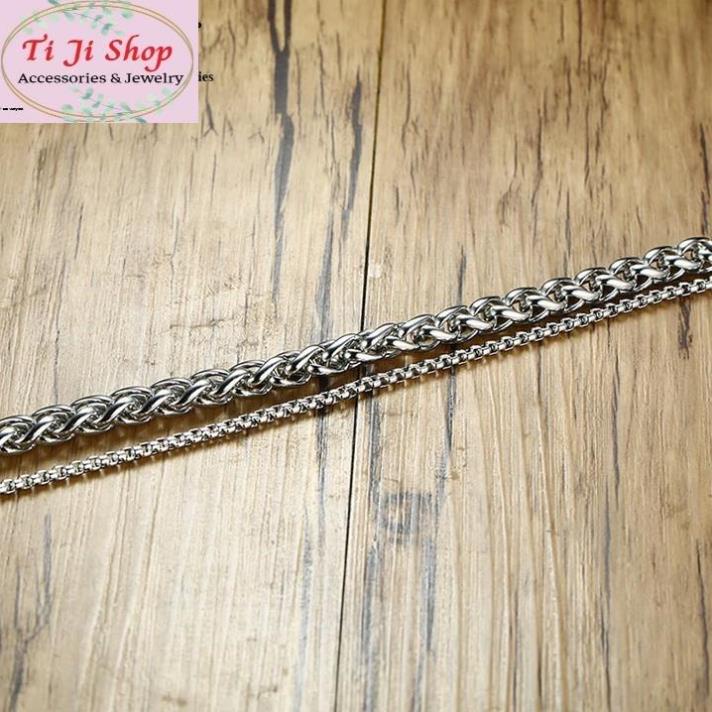Lắc Tay Kiểu Bông Dừa Xoắn 2 Tầng