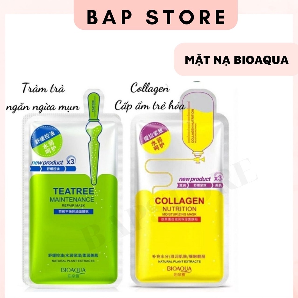 Mặt nạ dưỡng ẩm , kiềm dầu ngừa mụn , chống lão hóa Bioaqua