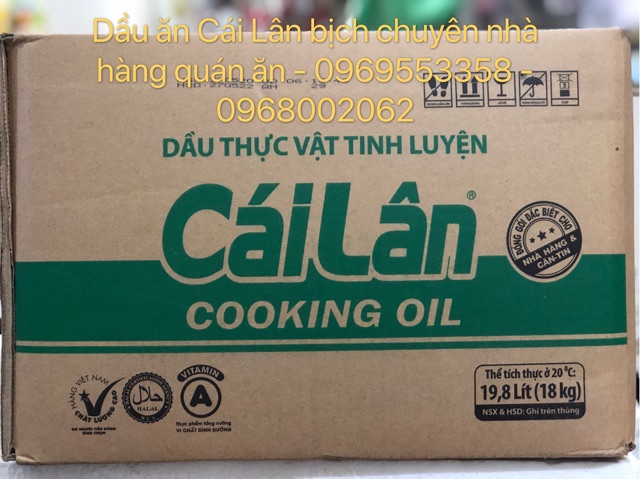 [DATTE XA - GIÁ SỈ] DẦU ĂN CÁI LÂN  BỊCH CHUYÊN SỈ HÀNG QUÁN ĂN 19,8 LÍT