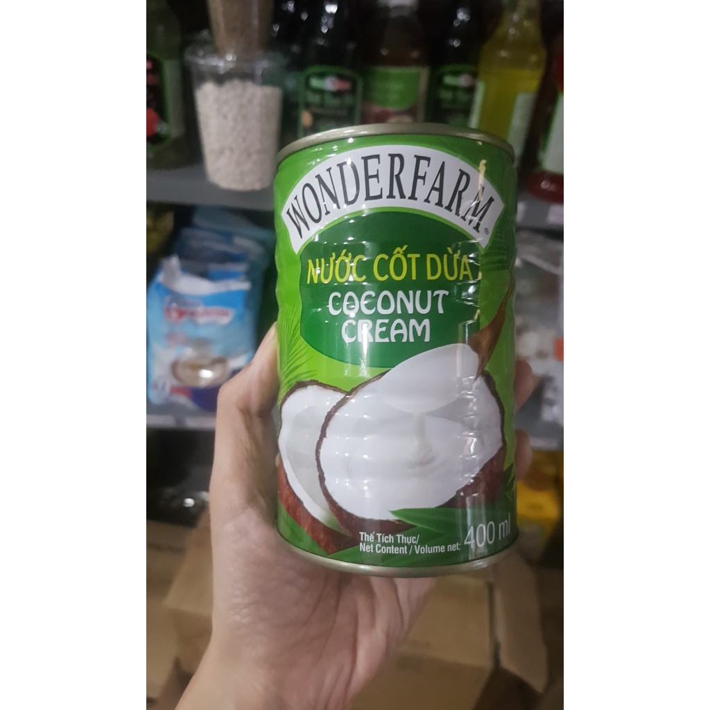 Nước Cốt Dừa Wonderfarm 400ml - Cà Phê Dừa - Nguyên Liệu Nấu Chè - Kho Pha Chề Đà Nẵng