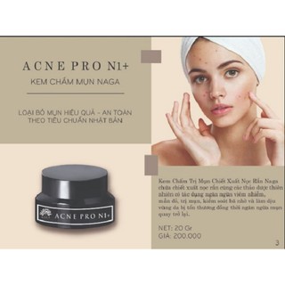 Kem chấm mụn NAGA ACNE PRO N1+