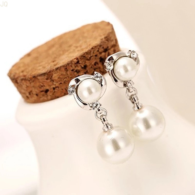 Bông Tai Bạc 925 Đính Ngọc Trai Tự Nhiên Thời Trang Dành Cho Nữ