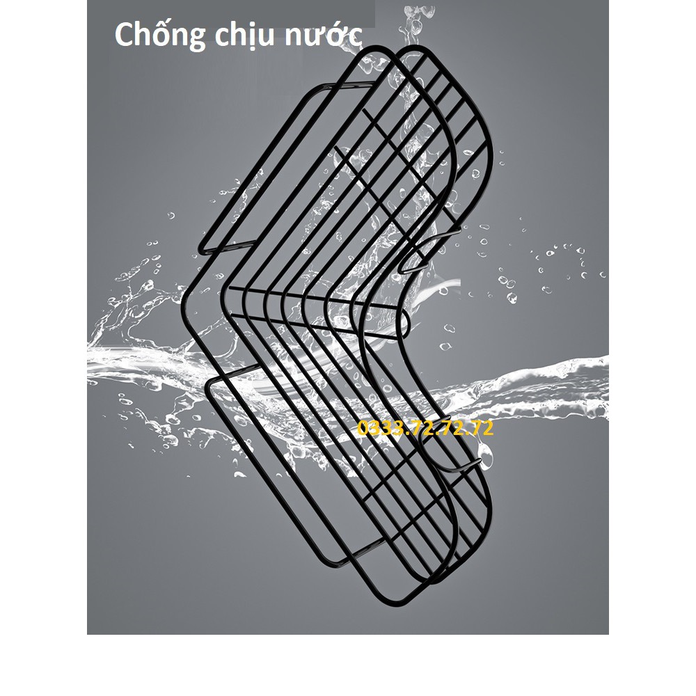 Kệ Góc Dán Tường Nhà Tắm, Nhà Bếp, Giá Treo Siêu Dính, Siêu Chịu Lực