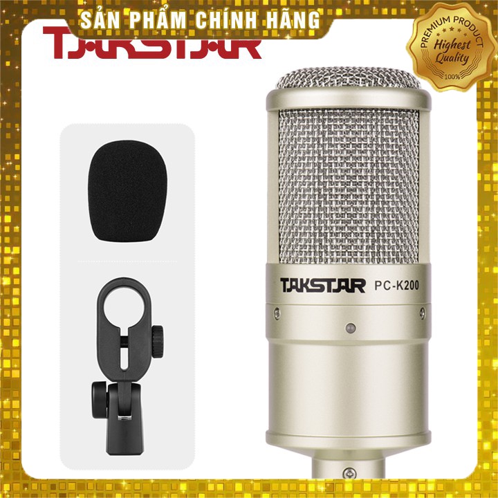 [Mã ELHACE giảm 4% đơn 300K] Mic Thu Âm Livestream Cao Cấp PC K200 Bảo Hành 6 Tháng Đổi Mới