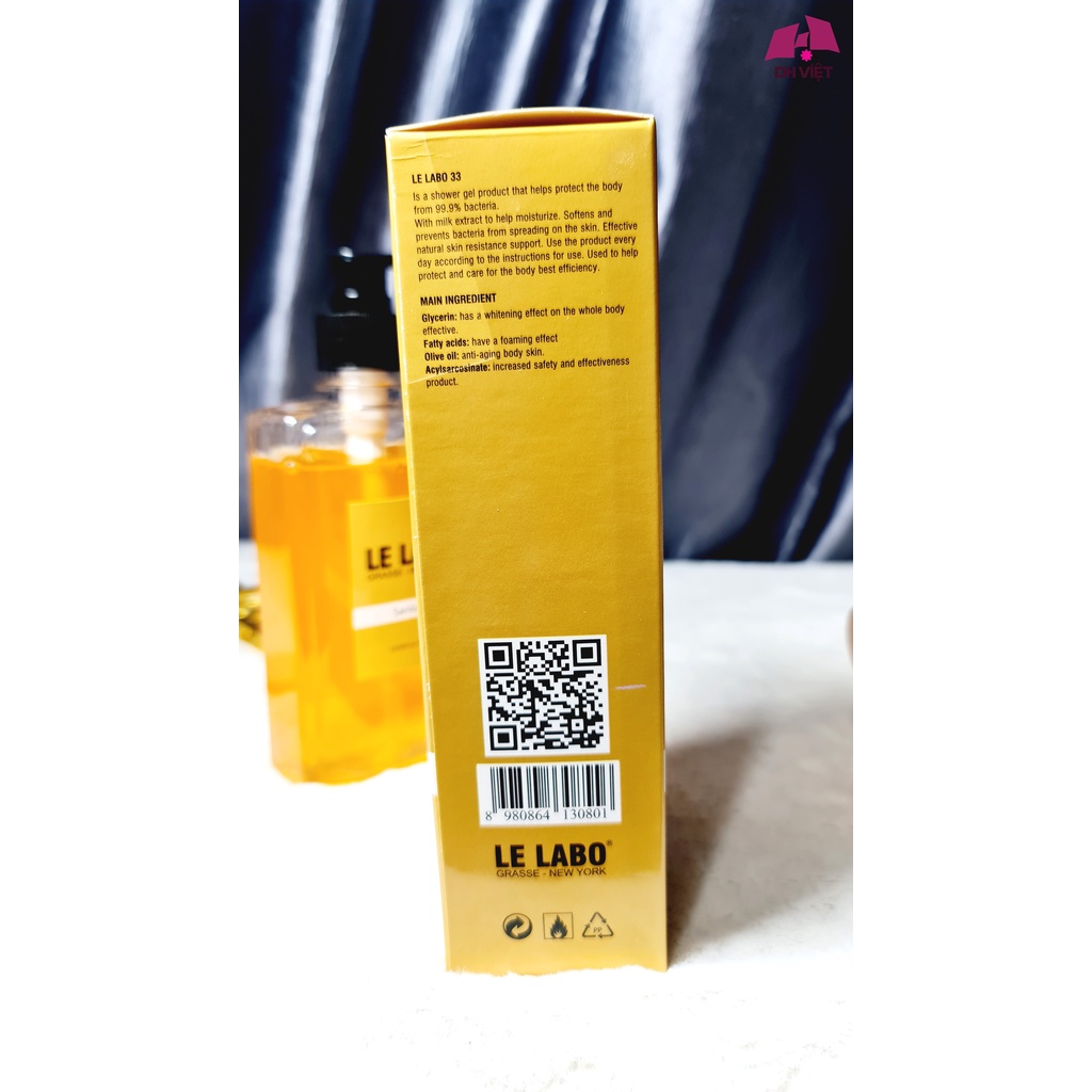 [Khai trương giảm giá] sữa tắm nước hoa dưỡng da Le Labo Santal 33 450ml | BigBuy360 - bigbuy360.vn