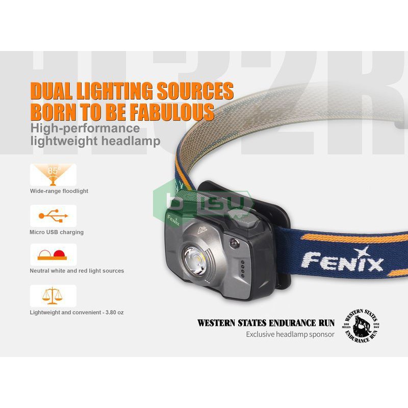 ĐẠI LÝ ĐỘC QUYỀN FENIX - Đèn pin đội đầu Fenix - HL32R - 600 Lumens (Ánh sáng trắng ngà)