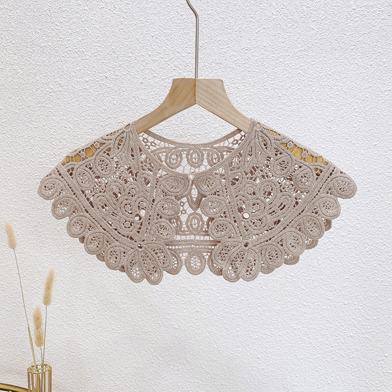 Cổ áo sơ mi giả bằng cotton phối ren đính ngọc trai nhiều màu thời trang mùa hè cho nữ
 | BigBuy360 - bigbuy360.vn