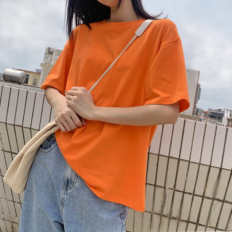 Áo thun trơn nữ Cotton 100%, áo cotton trơn cho nữ, áo trơn, thun trơn nữ - văn phòng, đi chơi - hàng VN SX | BigBuy360 - bigbuy360.vn