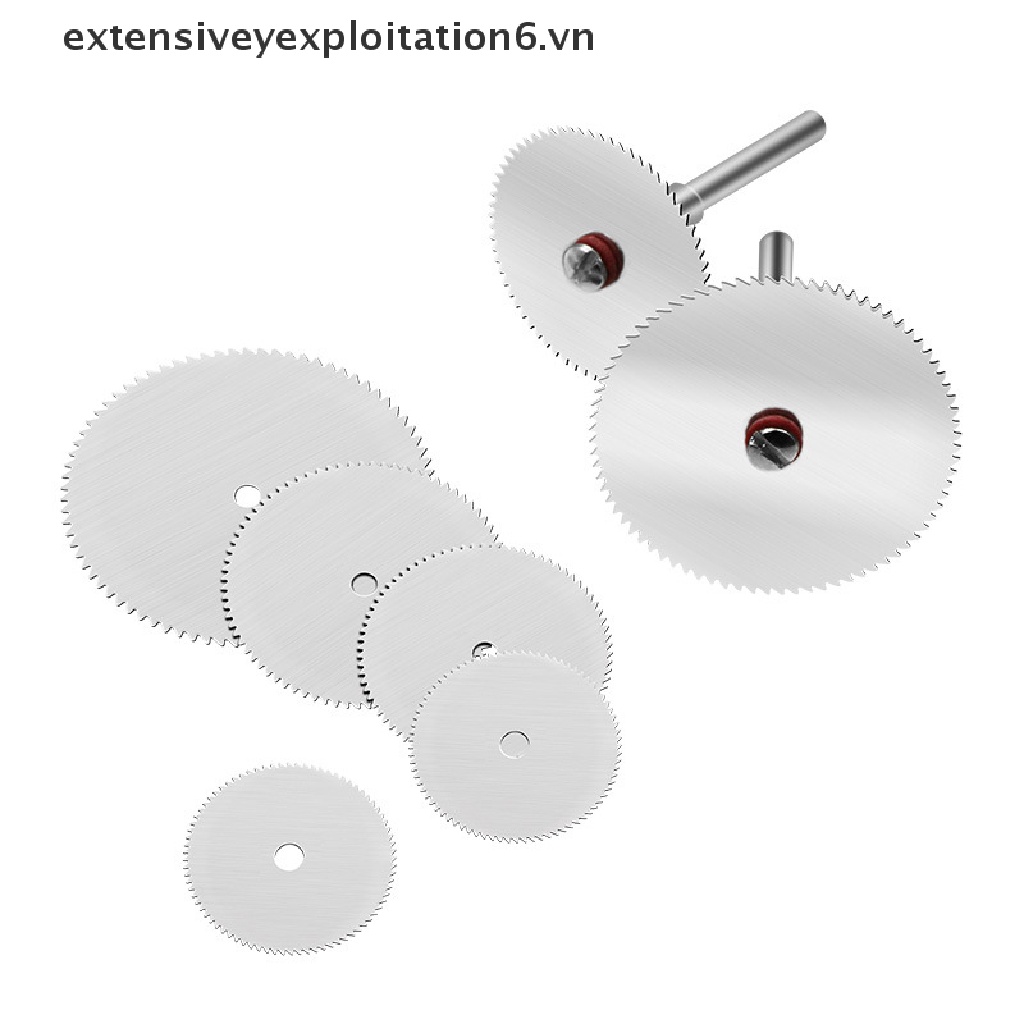 Set 11 món lưỡi cưa tròn đĩa kim loại mini và trục cắt mài điện dành cho làm gỗ