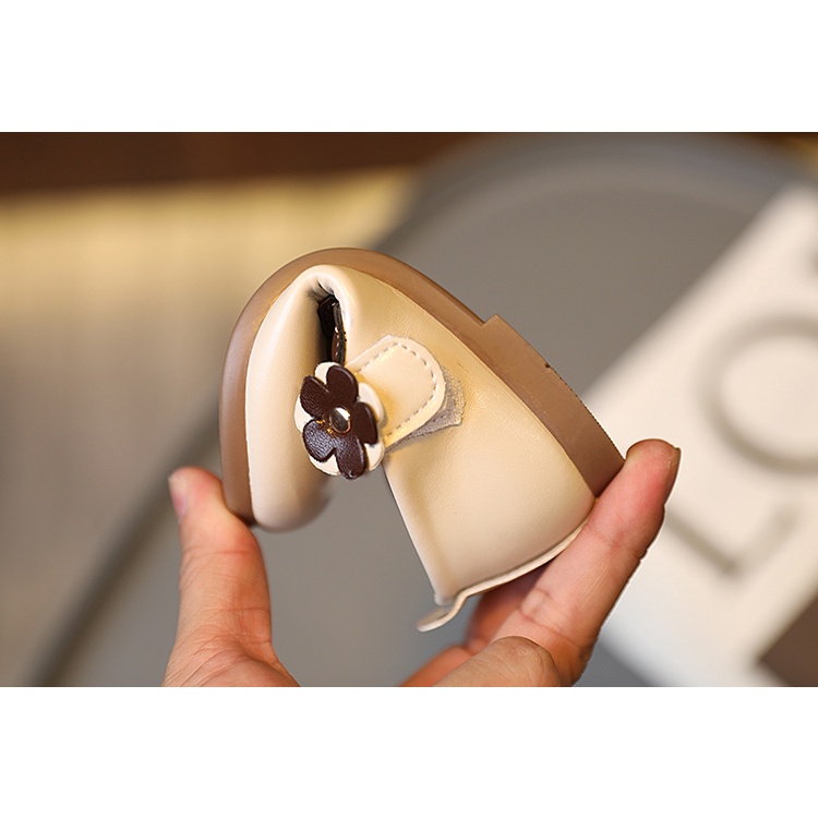 Giày Búp Bê Da Đế Mềm Chống Trượt Cho Bé Gái 2-8 Tuổi