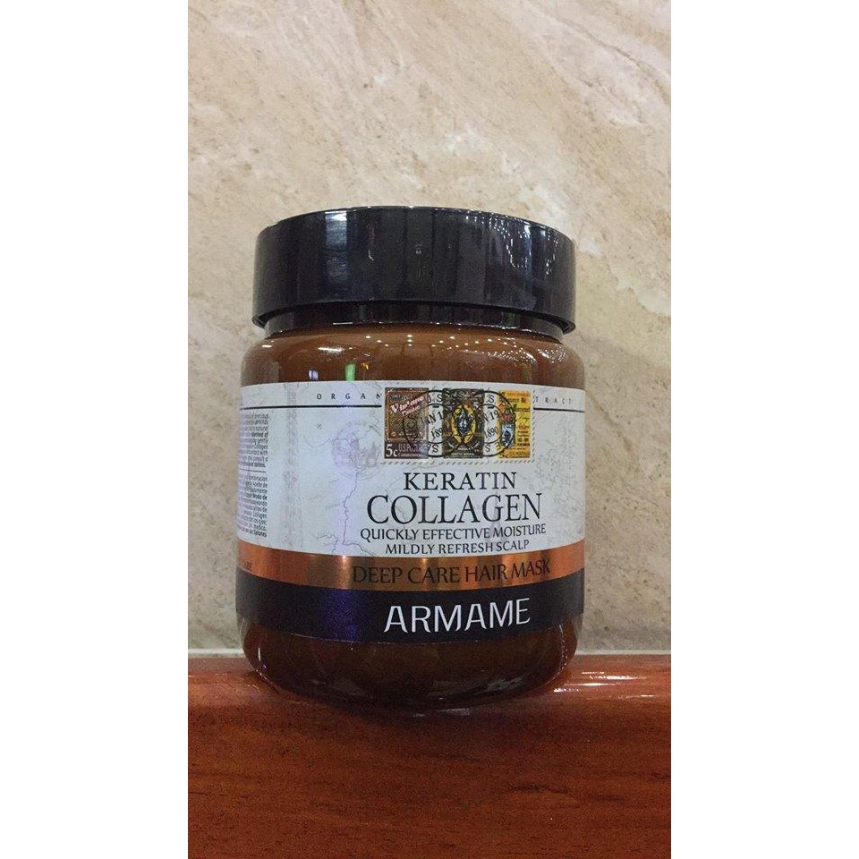 [CHÍNH HÃNG 100%]Ủ Tóc Keratin Collagen Armame Cao Cấp Phục Hồi Tóc của Italy - 500ml