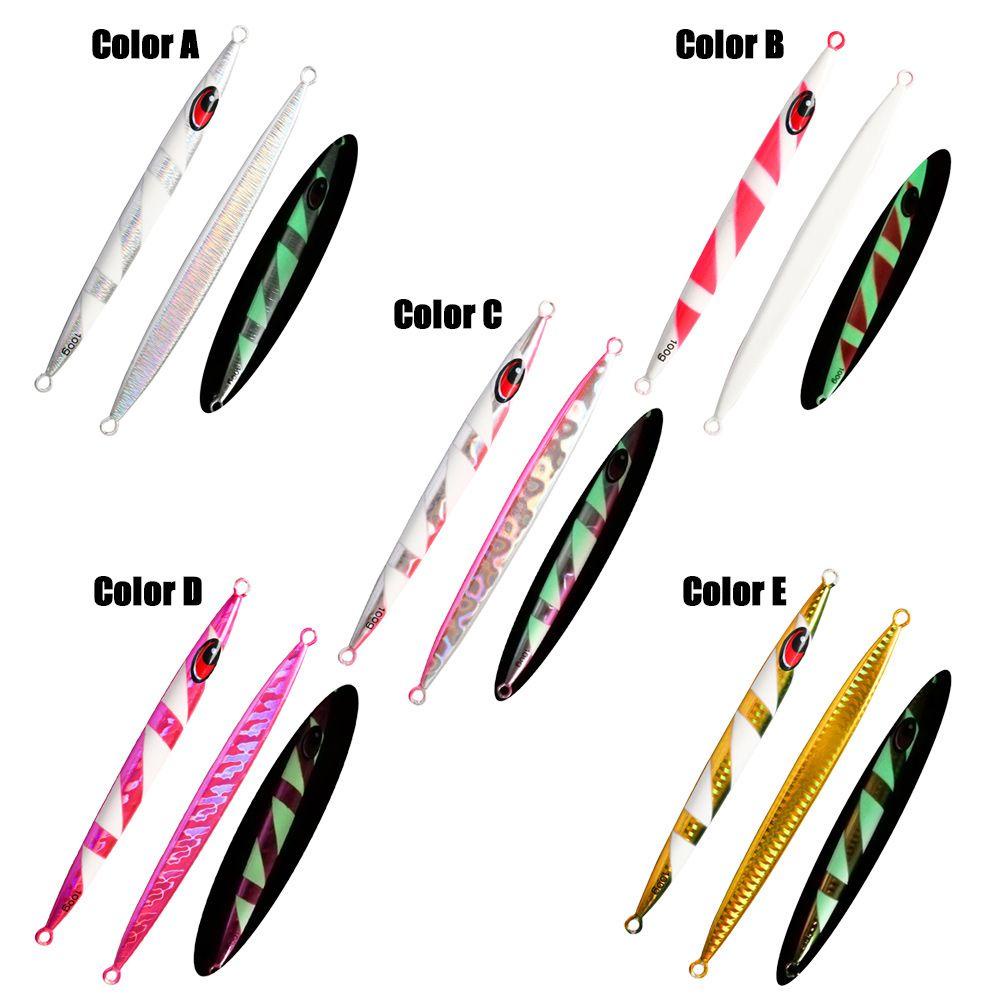 MUVAKO Mồi Câu Cá Bằng Kim Loại Không Móc Nhiều Màu Sắc 100g 15.5cm