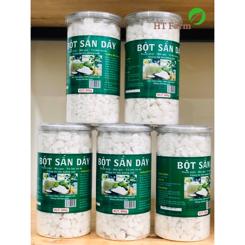 Tinh Bột Sắn Dây Hữu Cơ 20 Nước Có Giấy Chứng Nhận ATTP - Hộp 500gr