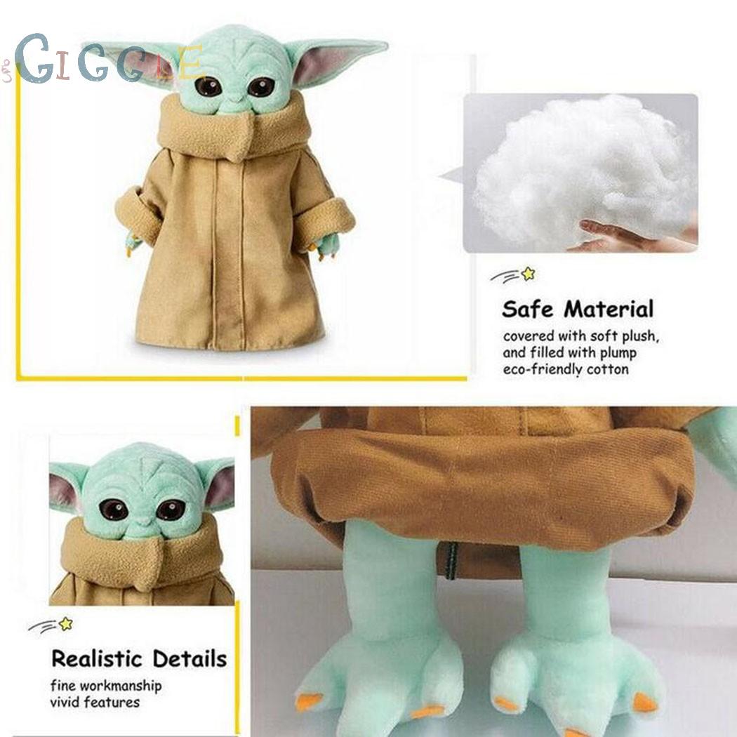 1 Thú Nhồi Bông Hình Em Bé Yoda Trong Star Wars Kích Thước 25cm