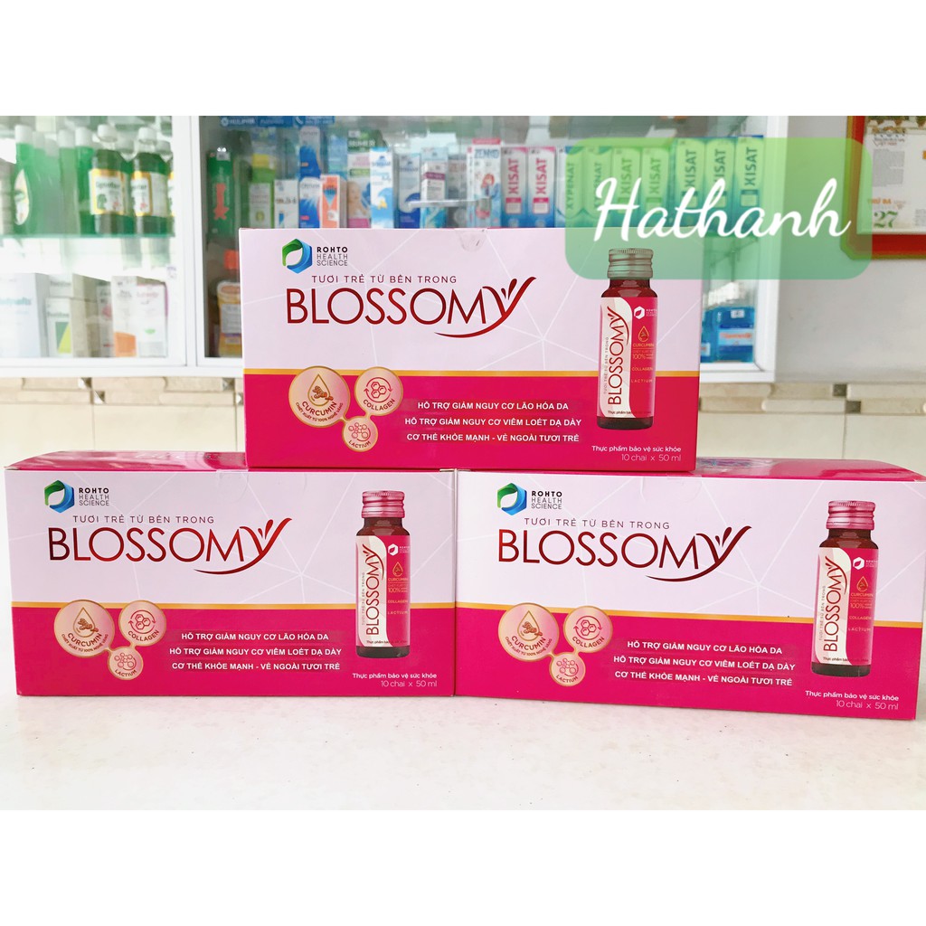 Collagen Blossomy - sáng da, khoẻ dạ dày - Hộp 10 chai | BigBuy360 - bigbuy360.vn