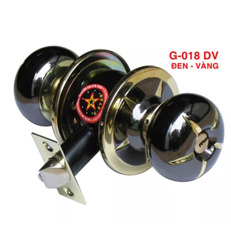 Khóa Cửa 2 Tay Nắm Tròn Loại 1 Đầu Chìa - 1 Đầu Nút Bấm CAO CẤP GSTAR ( BẢO HÀNH 12 THÁNG ) 018