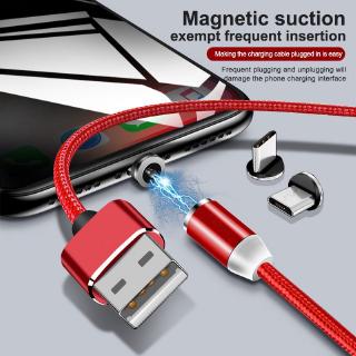 Ready Stock 2.4A Quick charge USB Magnetic Charger Cable USB TypeC iPhone Micro Android IOS Cable