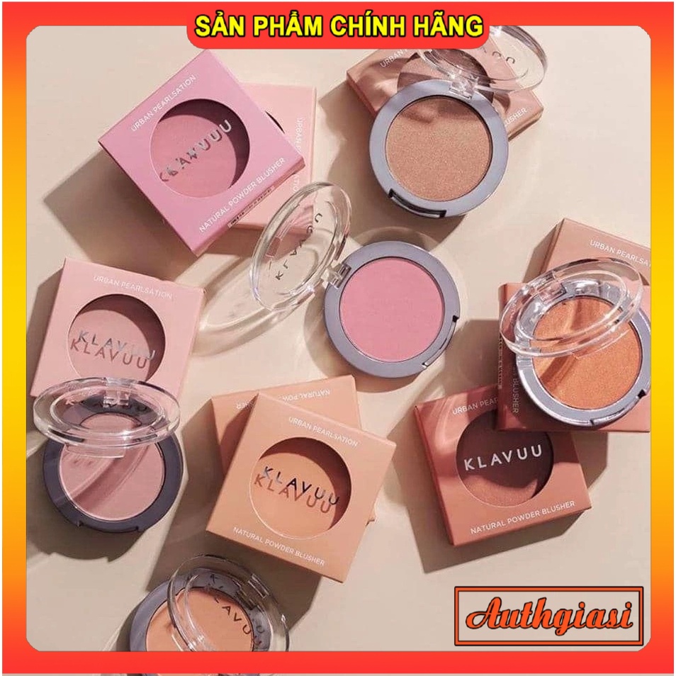 Phấn Má Hồng Ngọc Trai Klavuu Cao Cấp Hàn Quốc Urban Pearlsation Natural Powder Blusher