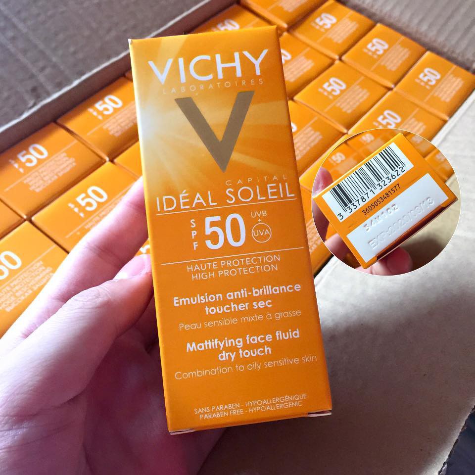 Kem Chống Nắng Vichy Ideal Soleil SPF50 Không Gây Nhờn Rít, Giảm Thâm Nám Da Hiệu Quả (50ml)