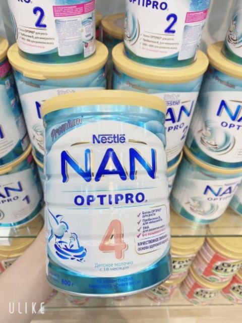 Sữa Nan Nga 800g đủ số 1, 2, 3, 4 xách tay chính hãng