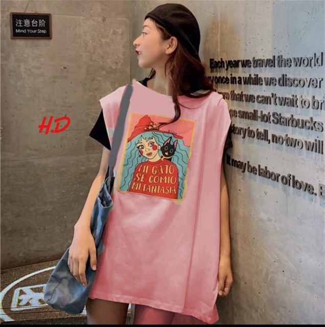 Áo tanktop cô gái tóc xanh HDA0719