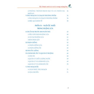 Kỹ Thuật Nuôi Cá Và Ốc Trong Ruộng Lúa