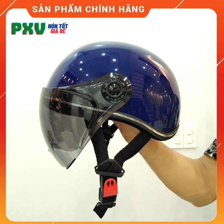 Mũ Bảo Hiểm Có Kính UV Chống Chói, Chống Lóa - Nón Bảo Hiểm Nửa Đầu