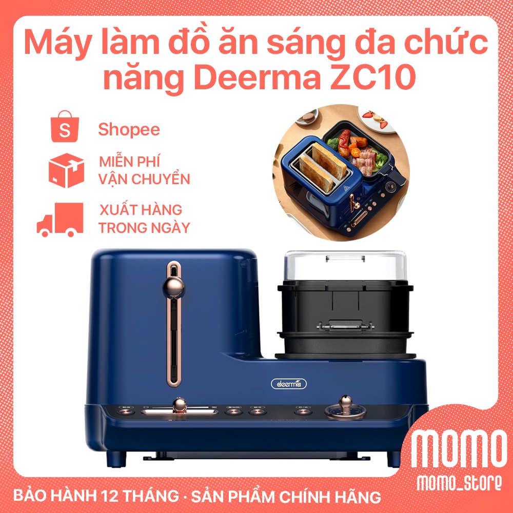 [Hàng Chính Hãng] Máy làm đồ ăn sáng đa chức năng Deerma ZC10 - Bảo Hành 12 Tháng