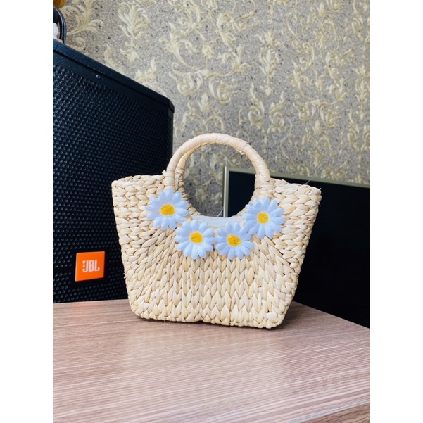 Túi lụi lục bình đế vuông ⚡ SALE CỰC KHỦNG ⚡ Túi cầm tay đi biển, chụp ảnh Vintage, form chuẩn đẹp