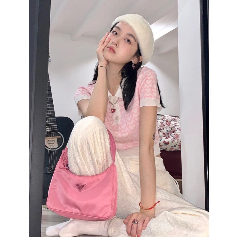 Áo Len Tay Ngắn Kiểu Dáng Đơn Giản Thời Trang Dành Cho Nữ