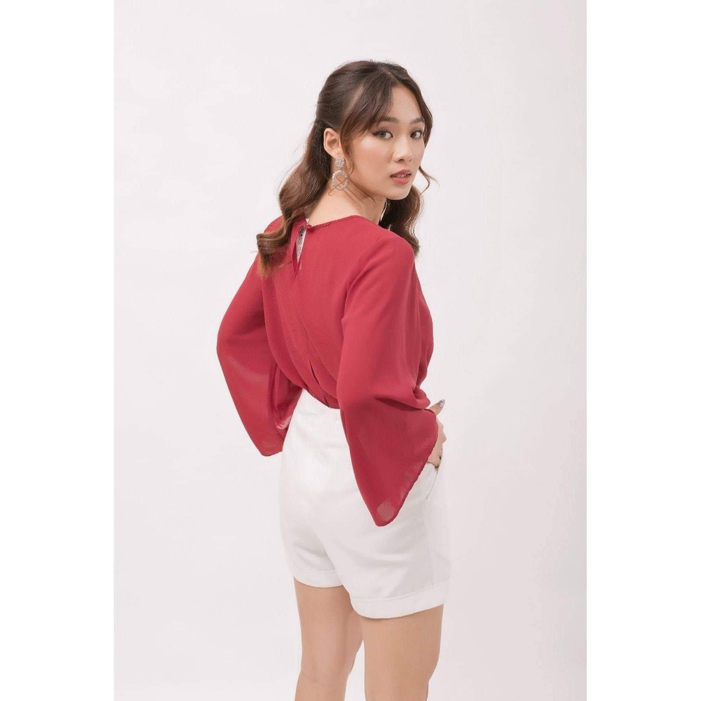 Áo voan lụa tay loe