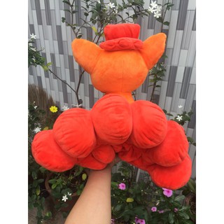 Gấu bông cáo 6 đuôi Vulpix lửa size to