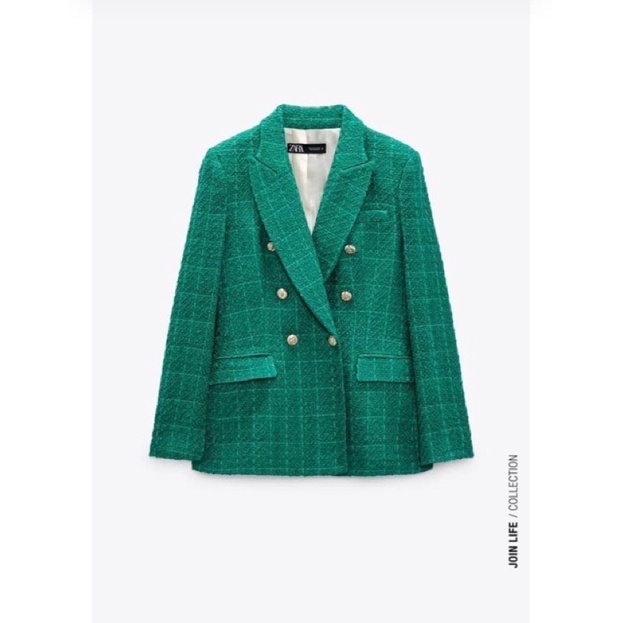 ÁO VEST DẠ TWEED ZARA AUTHENTIC TUỒN STORE