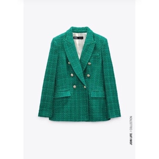 ÁO VEST DẠ TWEED ZARA AUTHENTIC TUỒN STORE
