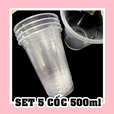 MUA LẺ - SET CỐC TRƠN 500ML