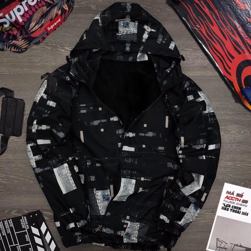 Áo khoác dù 3D cao cấp nam nữ phối màu có size XL - Bán lẻ giá sỉ